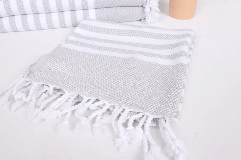 Bridal Party Gifts, 44x24 Cotton Striped Towel, Personalized Kitchen Towel, Turkish Towel Monogram, Bridesmaid Gifts, Personalized Dish Towel - 5