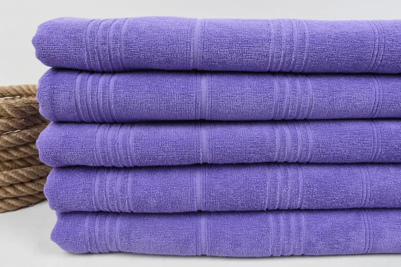 Travel Towel, Custom Gift, Home Decor Gifts, Grandma Gift, Gift For Wedding Day, 70x36 Cotton Striped Terry Towel, Soft towel, Monogram Towels - 2
