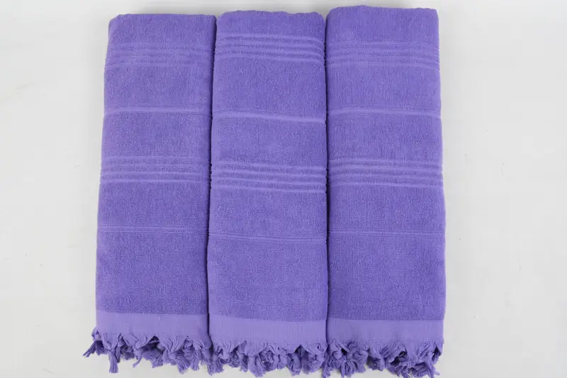 Travel Towel, Custom Gift, Home Decor Gifts, Grandma Gift, Gift For Wedding Day, 70x36 Cotton Striped Terry Towel, Soft towel, Monogram Towels - 3