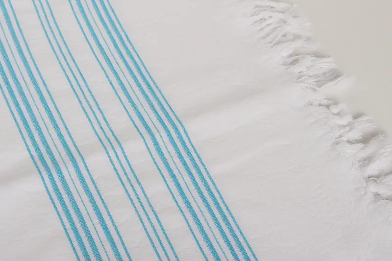 Thin towel, Baby Boy Gift, Summer Gift Ideas, Summer Towel, Bath towel, 70x40 Cotton Striped Terry Towel, Embroidered Towel, Gift For Wedding Day - 6
