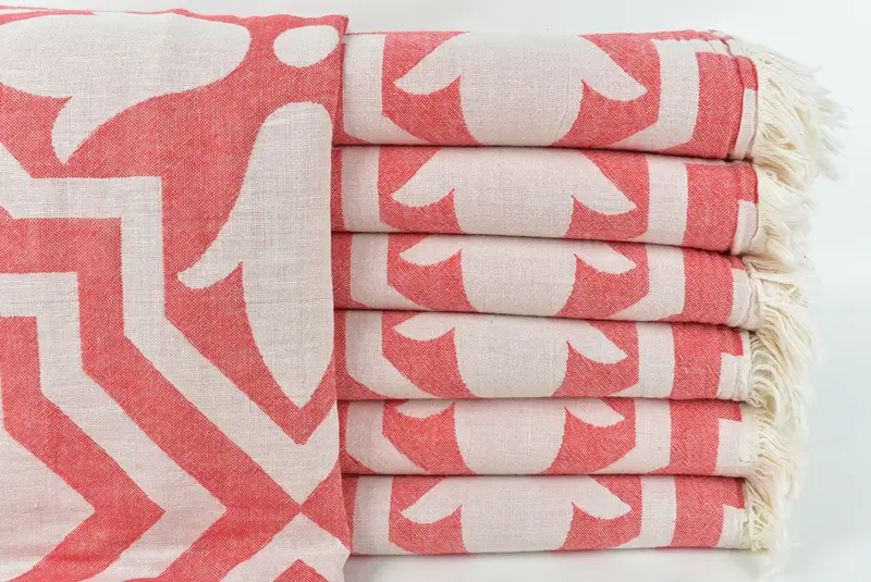 Soft towel, Personalized Turkish Towel, Bachelor Party Gifts, Turkish Towel Set, Best Beach Towel, 68x36 Cotton Tulip Patterned Towel, Holiday Towel - 3