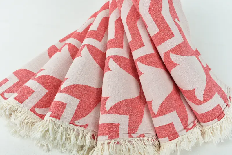 Soft towel, Personalized Turkish Towel, Bachelor Party Gifts, Turkish Towel Set, Best Beach Towel, 68x36 Cotton Tulip Patterned Towel, Holiday Towel - 6