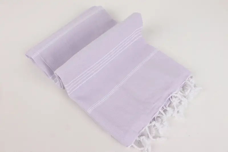 Valentines Day Gift Idea, Beach Towel Gift, Fringed Turkish towel for poolside, Absorbent Turkish towel, Absorbent towel, 70x40 Cotton Striped Towel - 6