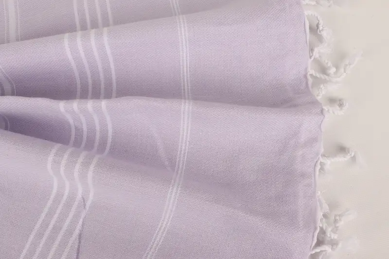 Valentines Day Gift Idea, Beach Towel Gift, Fringed Turkish towel for poolside, Absorbent Turkish towel, Absorbent towel, 70x40 Cotton Striped Towel - 8