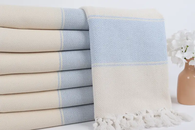 Cotton towel, 70x36 Cotton Herringbone Towel, Valentines Day Gift For Him, Beach Towel Bulk, Customized Turkish Towel, Absorbent Turkish towel - 2