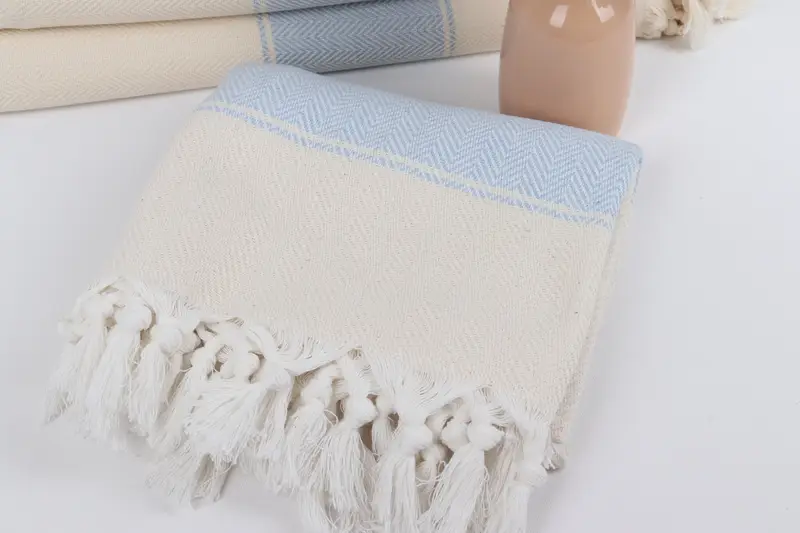Cotton towel, 70x36 Cotton Herringbone Towel, Valentines Day Gift For Him, Beach Towel Bulk, Customized Turkish Towel, Absorbent Turkish towel - 5