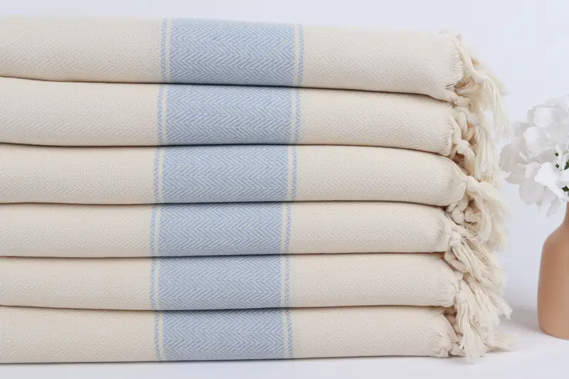 Cotton towel, 70x36 Cotton Herringbone Towel, Valentines Day Gift For Him, Beach Towel Bulk, Customized Turkish Towel, Absorbent Turkish towel - 3