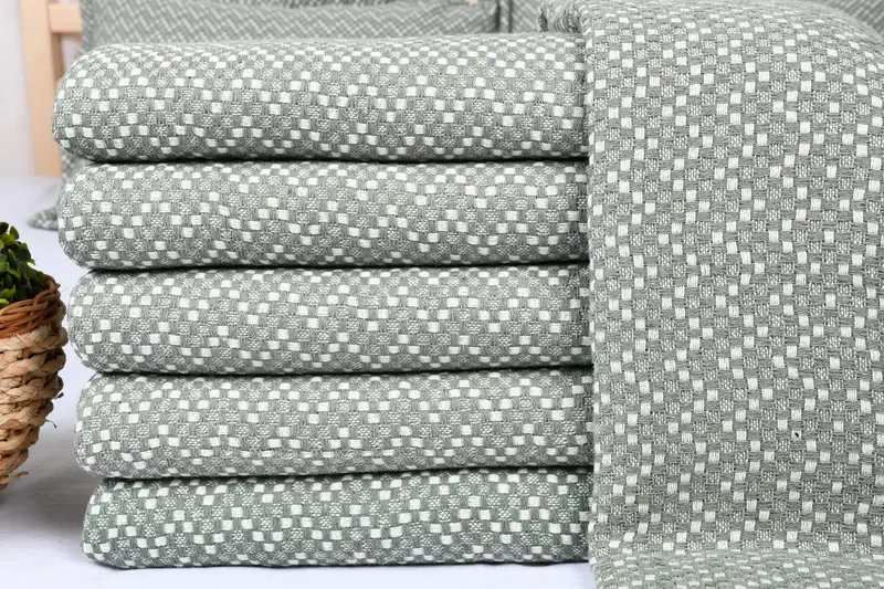 Gift For The Home Decor, 76x68 Cotton Herringbone Towel, Girl Trip Party Favor, Spa Gift, Woven Blanket, Wedding Favors, Boho Throw Blankets - 3