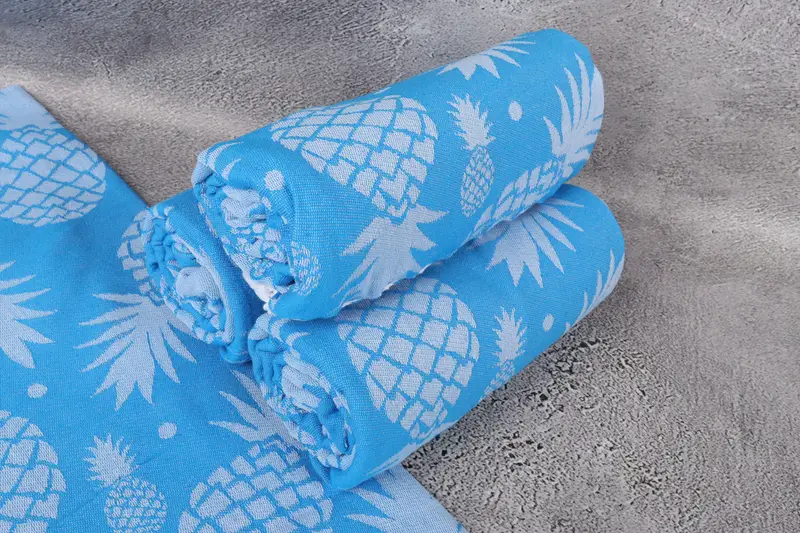 70x36 Cotton Pineapple Design Towel, Absorbent Turkish towel, Home Decor Towel, Organic towel, Spa Towel, Bachelorette Favors Beach, Luxury towel - 8