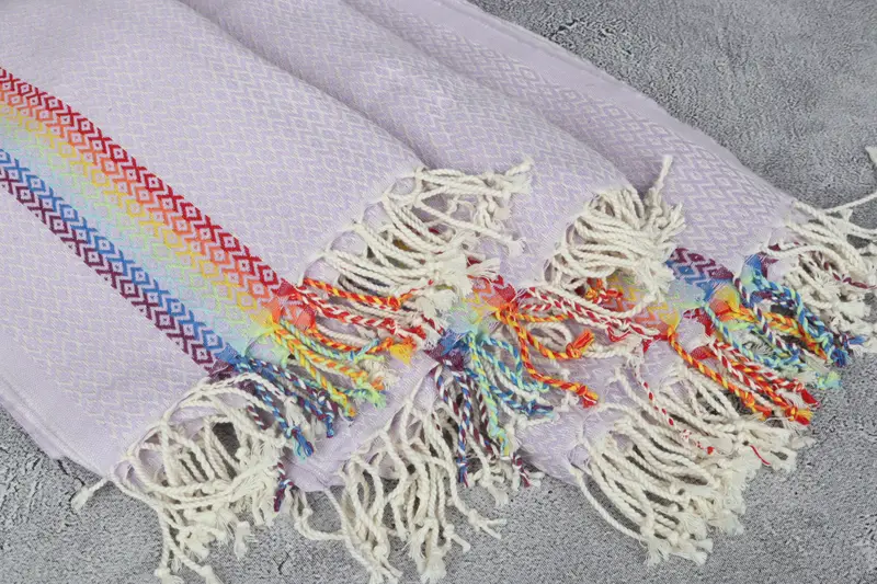 Wedding Gift, Wedding Towel, Quick-Dry Beach Towel, Valentines Day Gift Idea, 70x40 Cotton Diamond Towel, Monogram Turkish Towel, Gym Towel - 5