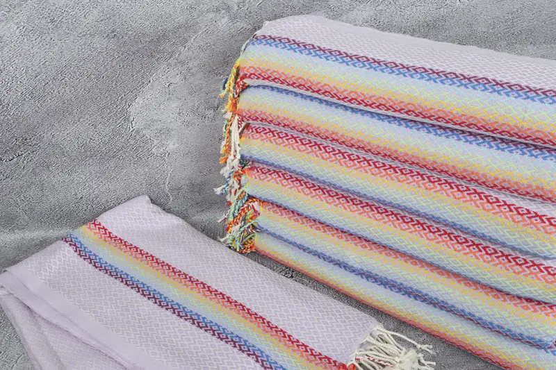 Wedding Gift, Wedding Towel, Quick-Dry Beach Towel, Valentines Day Gift Idea, 70x40 Cotton Diamond Towel, Monogram Turkish Towel, Gym Towel - 2