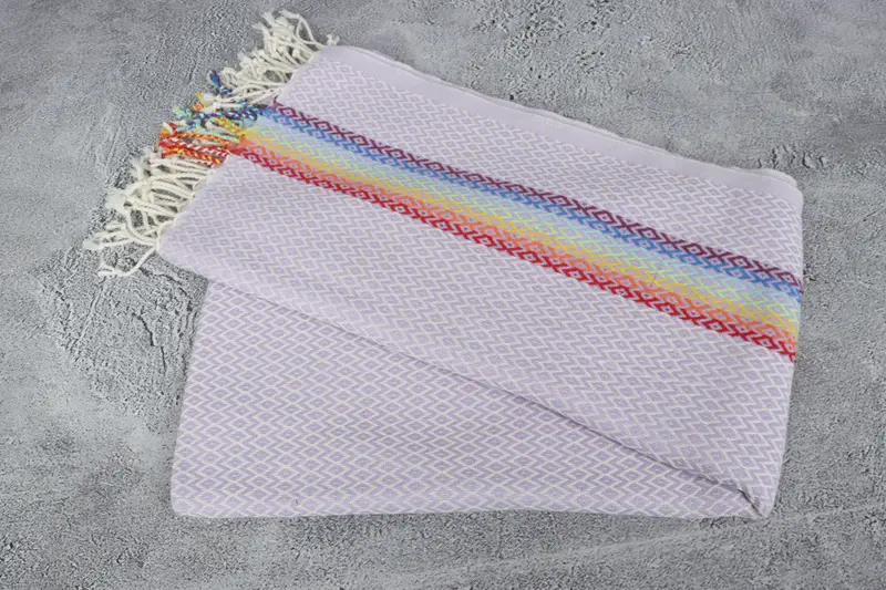 Wedding Gift, Wedding Towel, Quick-Dry Beach Towel, Valentines Day Gift Idea, 70x40 Cotton Diamond Towel, Monogram Turkish Towel, Gym Towel - 6