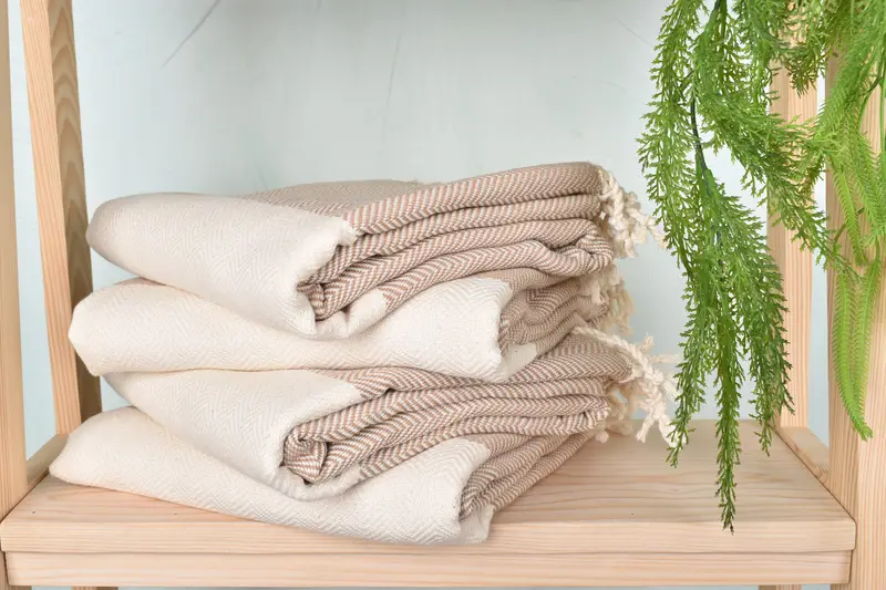 Sand-resistant towel, Handmade Gift, Peshtemal Towel, Cancun Bachelorette Party Gift Ideas, 70x40 Cotton Herringbone Towel, Bachelorette Party Gifts - 7