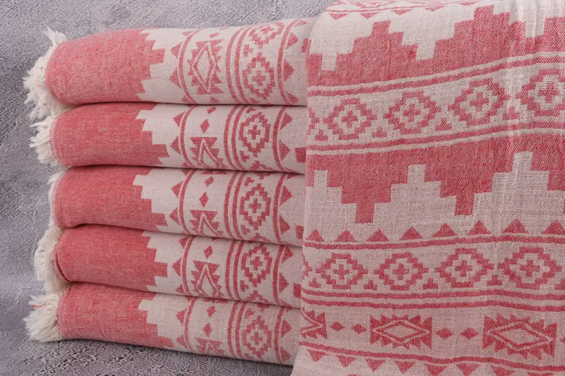 Personalized Gifts, Woven Throw Blanket, Housewarming Gift, Spooky Bachelorette Party, 92x80 Cotton Kilim Towel, Bachelorette Party Favors Beach - 1