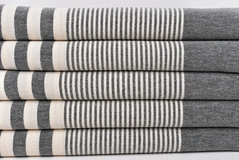 Bachelorette Party Favors Beach, Turkish Towel Beach, Turkish Bath Towel Set, 70x40 Cotton Striped Towel, Sand-resistant towel, Custom Wedding Gift - 3