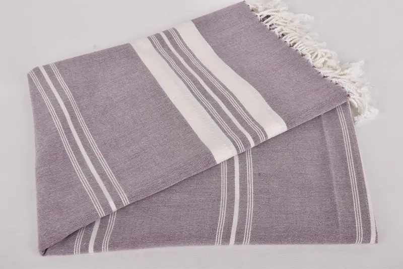 60x38 Cotton Striped Towel, Gift For Wedding Day, Lightweight towel, Turkish towel, Absorbent Turkish towel, Family Gift Basket, Bachelorette Favor - 4