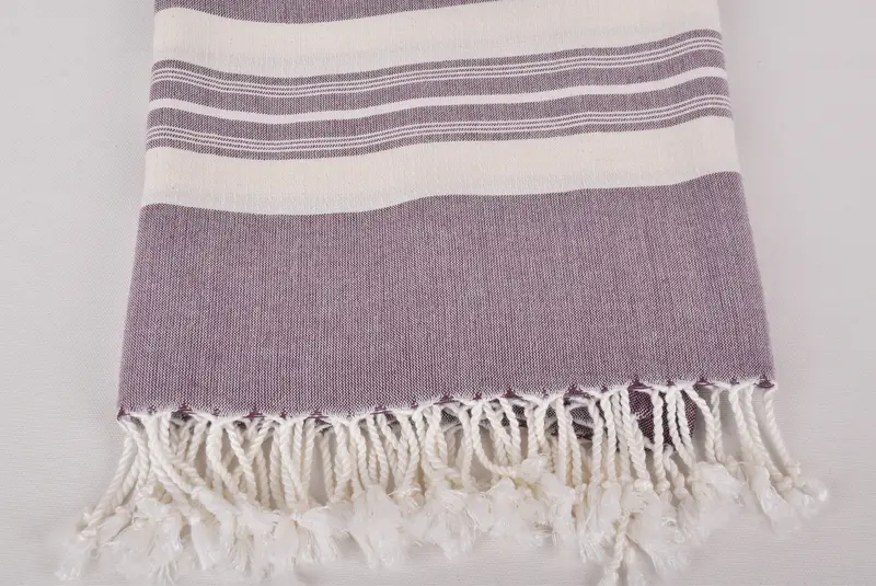 60x38 Cotton Striped Towel, Gift For Wedding Day, Lightweight towel, Turkish towel, Absorbent Turkish towel, Family Gift Basket, Bachelorette Favor - 3