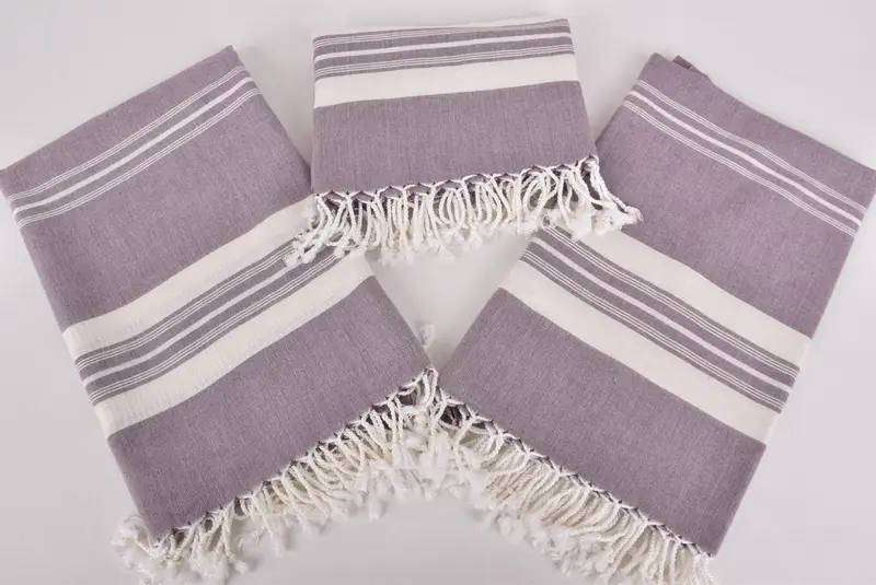 60x38 Cotton Striped Towel, Gift For Wedding Day, Lightweight towel, Turkish towel, Absorbent Turkish towel, Family Gift Basket, Bachelorette Favor - 6