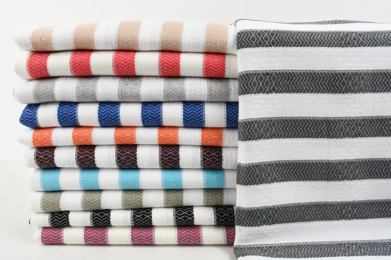 Oversized Beach Towel, Luxury towel, Turkish Towel Personalized, Beach Towel Bulk, 70x36 Cotton Striped Towel, Sand-resistant towel, Memorial Gift - 2