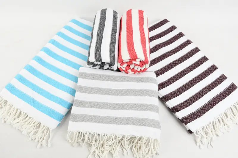 Oversized Beach Towel, Luxury towel, Turkish Towel Personalized, Beach Towel Bulk, 70x36 Cotton Striped Towel, Sand-resistant towel, Memorial Gift - 8
