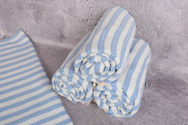 Personalized Turkish Towel, 70x40 Cotton Herringbone Towel, Home Gift, Handmade Turkish hammam towel, Turkish beach towel, Hammam towel, Gym Towel - 8