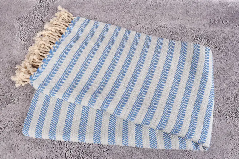 Personalized Turkish Towel, 70x40 Cotton Herringbone Towel, Home Gift, Handmade Turkish hammam towel, Turkish beach towel, Hammam towel, Gym Towel - 6