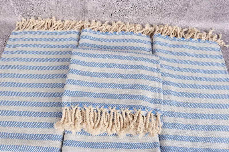 Personalized Turkish Towel, 70x40 Cotton Herringbone Towel, Home Gift, Handmade Turkish hammam towel, Turkish beach towel, Hammam towel, Gym Towel - 4