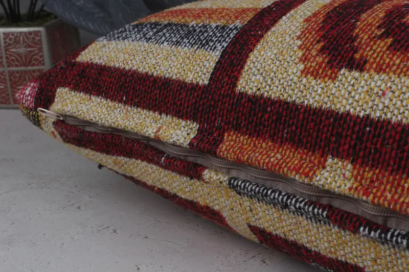 12x48 Red Pillow Cover, Pillow, Pillow for Sofa, Customized Pillow, Nautical Throw Pillow Cover, Boho Pillow Sham Cover, Vintage Pillow - 5