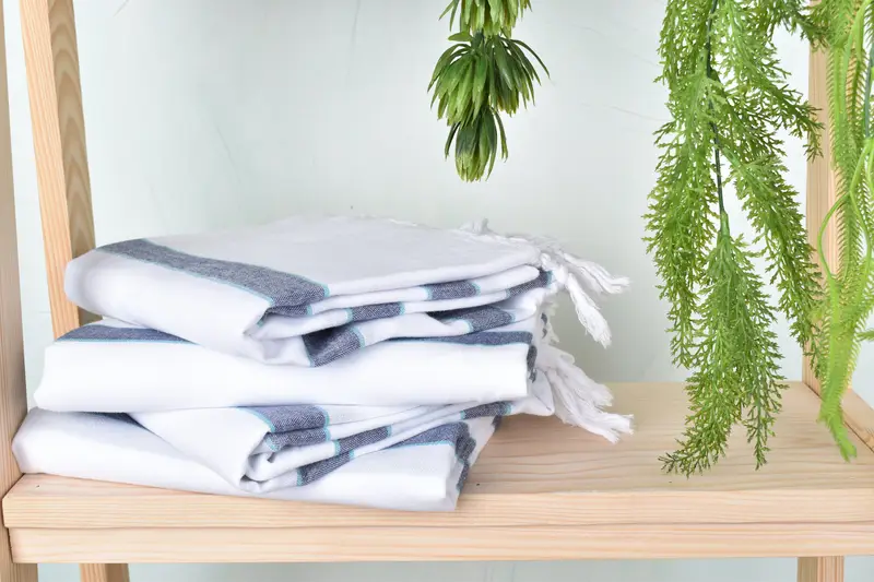 Wedding Towel, Turkish towel, Absorbent towel, Luxury Turkish beach towel with fringe, Customized Towels, 70x40 Cotton Striped Towel, Beach towel - 7