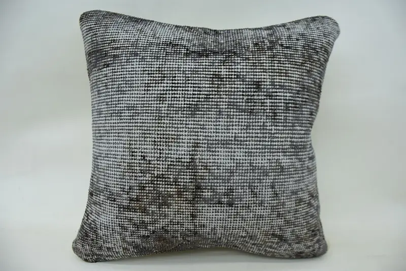 Holiday Decor Turkish Blue Cushion, Antique 16x16 inch Square Cushion Case - 1