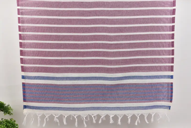 Custom Towel, Oversized lightweight Turkish bath towel USA, 68x40 Cotton Striped Towel, Lightweight towel, Best Friend Christmas Gift, Luxury towel - 8