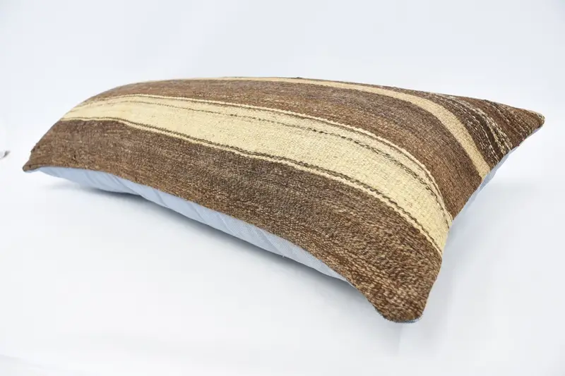 16x36 Brown Pillow, Personalized Gift Pillow Pillow, Vintage Pillow, Bolster Pillow, Boho Pillow Sham Cover, Home Decor Pillow, Pillow Case - 5