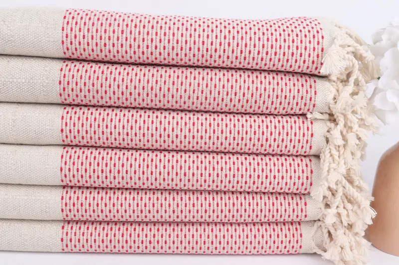 Lightweight Turkish towel for beach, Beach Towel Bulk, Yoga Towel, 70x40 Cotton Polka Dot Towel, Monogram Beach Towel, Thin towel, Bathroom Towel - 3