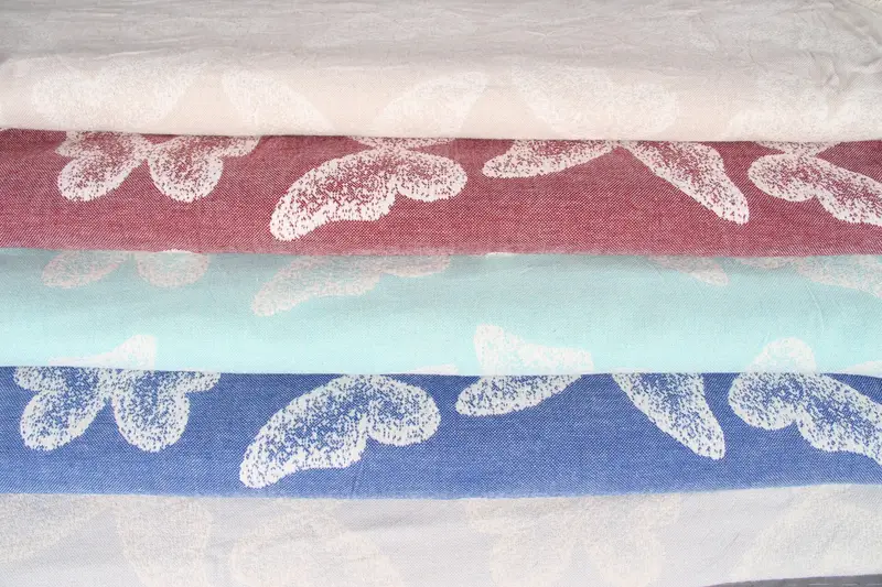 Turkish Cotton Blanket, Throw Blanket Couch, 96x80 Cotton Butterfly Pattern Towel, Shower Curtain, Bedspread, Personalized Gifts, Maid Of Honor Gift - 3