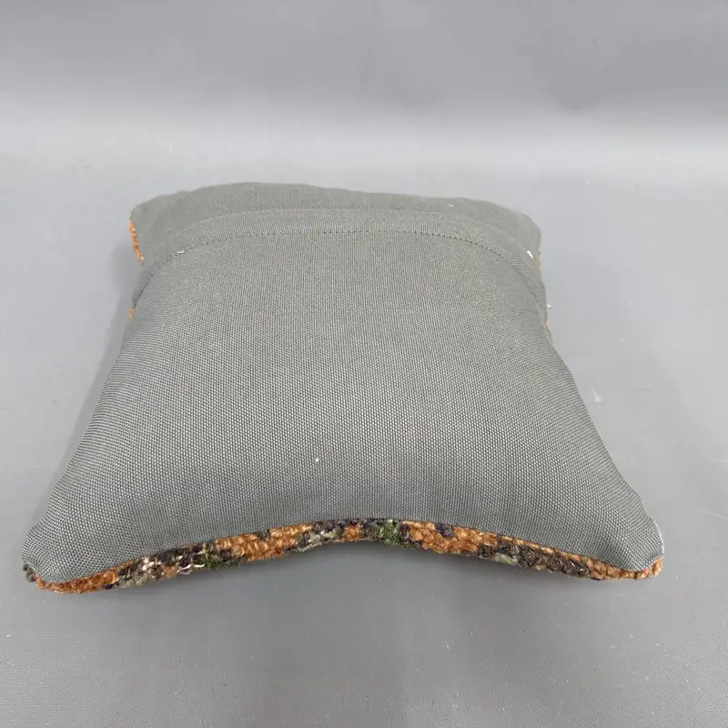 Outdoor Pillow Case, Boho Pillow Sham Cover, Pillow for Couch, Vintage Pillow, Traditional Cushion Case, 12x12 Orange Cushion, Cushion Cover - 7