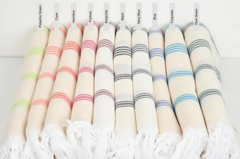 Authentic Turkish hammam peshtemal, Peshtemal Towel, Bachelor Bachelorette Party Favors, 70x40 Cotton Striped Towel, Employee Gifts, Gift For Him - 1