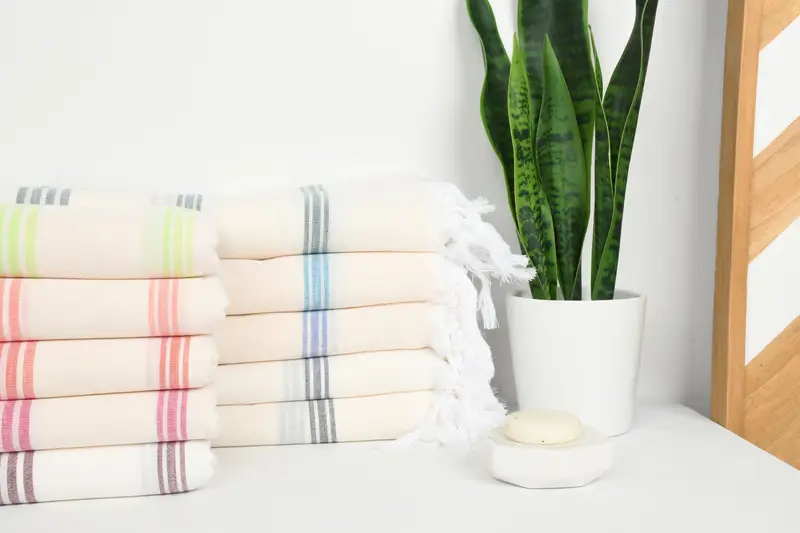 Authentic Turkish hammam peshtemal, Peshtemal Towel, Bachelor Bachelorette Party Favors, 70x40 Cotton Striped Towel, Employee Gifts, Gift For Him - 2