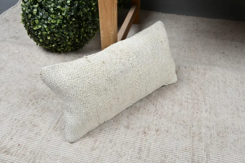 8x16 Beige Pillow, Designer Throw Cushion Case, Square Throw Pillow Sham, Ethnic Pillow Sham, Antique Pillows, Turkish Pillow, Cushion, Kilim Pillow - 7