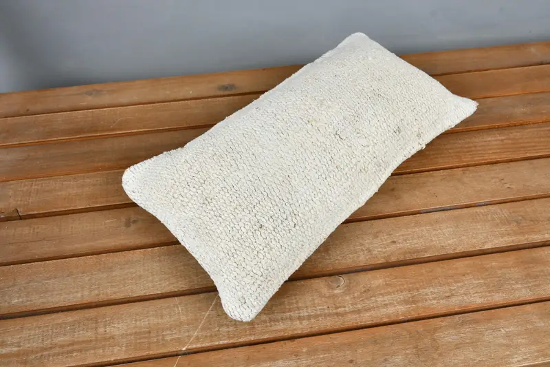 8x16 Beige Pillow, Designer Throw Cushion Case, Square Throw Pillow Sham, Ethnic Pillow Sham, Antique Pillows, Turkish Pillow, Cushion, Kilim Pillow - 2