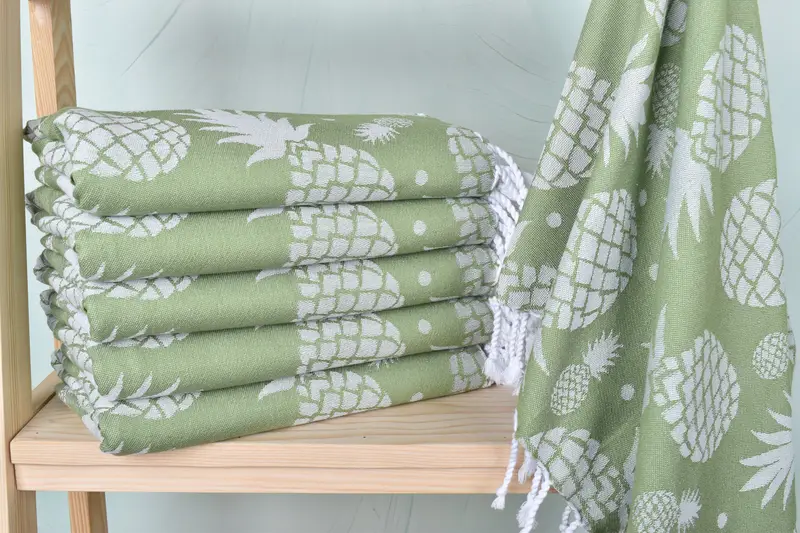 Personalized Towel, Absorbent Turkish towel, Monogram Turkish Bath Towel, Custom Gifts, 70x36 Cotton Pineapple Design Towel, Gym Towel, Wedding Gift - 2