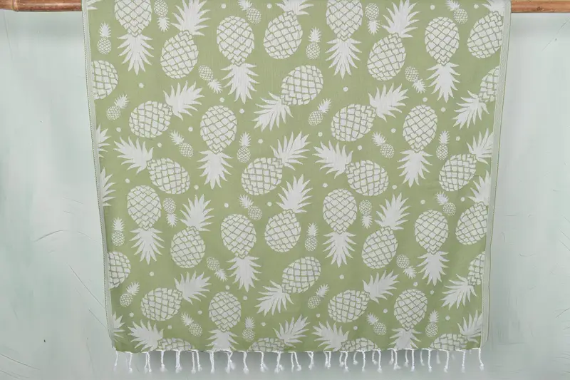 Personalized Towel, Absorbent Turkish towel, Monogram Turkish Bath Towel, Custom Gifts, 70x36 Cotton Pineapple Design Towel, Gym Towel, Wedding Gift - 1