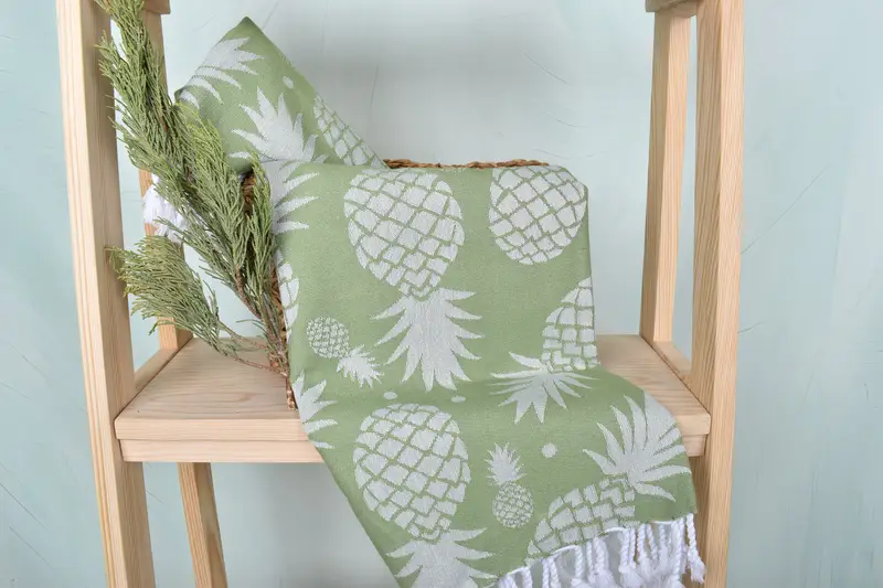 Personalized Towel, Absorbent Turkish towel, Monogram Turkish Bath Towel, Custom Gifts, 70x36 Cotton Pineapple Design Towel, Gym Towel, Wedding Gift - 5