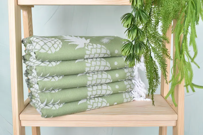 Personalized Towel, Absorbent Turkish towel, Monogram Turkish Bath Towel, Custom Gifts, 70x36 Cotton Pineapple Design Towel, Gym Towel, Wedding Gift - 3