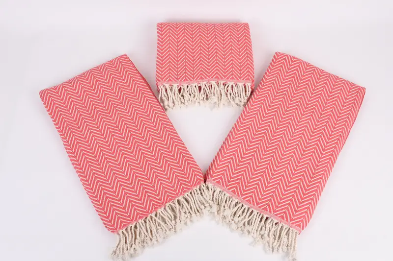 Custom Beach Towel, Sand-free towel, Peshtemal Towel USA, Bridesmaid Favors, 70x40 Cotton Zig zag Towel, Monogram Towels, Beach Towel Gift - 6