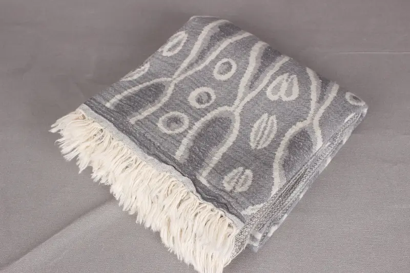 70x36 Bamboo Round Pattern Towel, Wedding Gifts Towel, Bathroom Towel, Towel With Name, Handmade Turkish Towel, Bridesmaid Gifts, Soft towel - 7