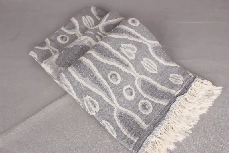 70x36 Bamboo Round Pattern Towel, Wedding Gifts Towel, Bathroom Towel, Towel With Name, Handmade Turkish Towel, Bridesmaid Gifts, Soft towel - 8