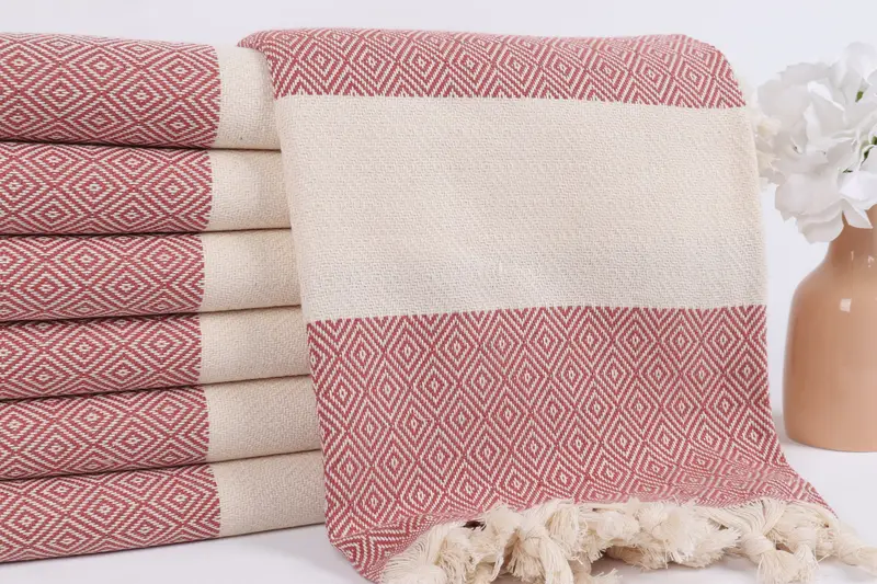 70x40 Cotton Diamond Towel, Thin towel, Luxury towel, Bachelor Party Favors, Family Gift, Bachelorette Party Decorations, Family Gift Basket - 2