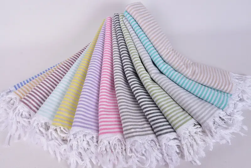 Wedding Gifts Towel, Spa Towel, Gift Boxes Towel, Bachelorette Party Gift, Large Turkish Towel, 68x36 Cotton Striped Towel, Turkish Bath Towel Set - 10