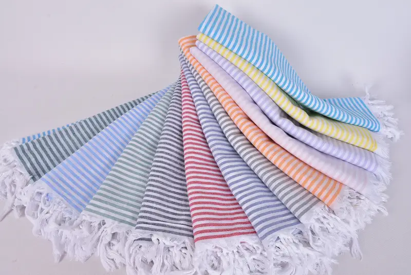 Wedding Gifts Towel, Spa Towel, Gift Boxes Towel, Bachelorette Party Gift, Large Turkish Towel, 68x36 Cotton Striped Towel, Turkish Bath Towel Set - 8