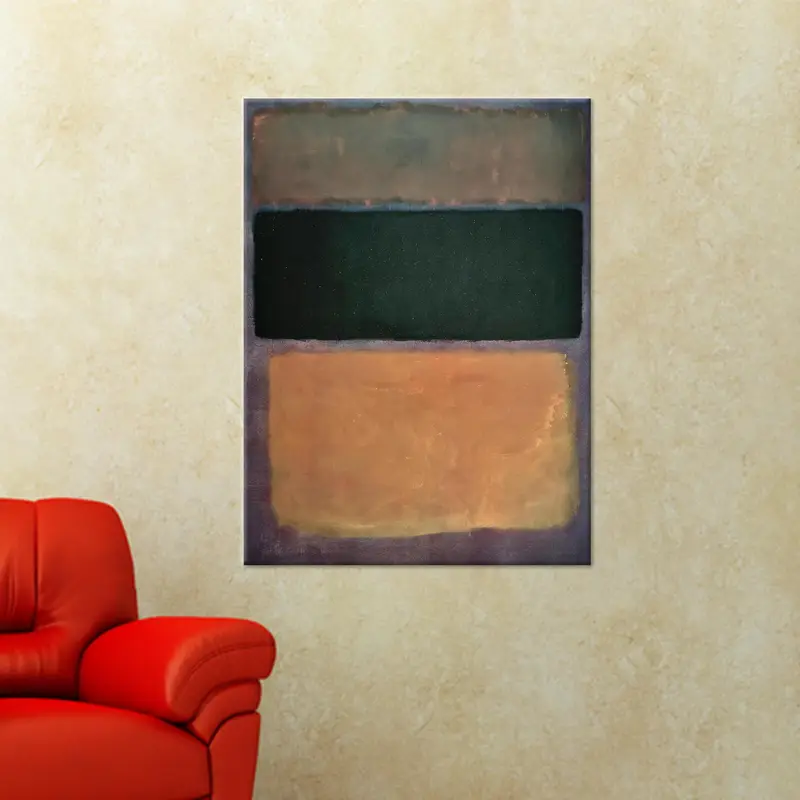 Moderne abstrakte Leinwand: Rothko-inspirierter Luxus-Kunstdruck